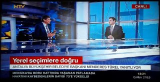 Başkan Türel NTV'nin konuğu oldu