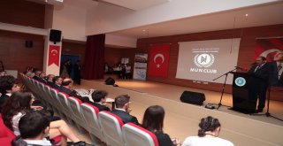 Başkan Hasan Can, Nevzat Ayaz Anadolu Lisesi Model Birleşmiş Milletler Konferansına Katıldı