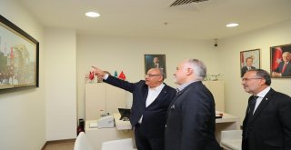 Türk Kızılayı Genel Başkanı Dr. Kerem Kınık ve Yönetiminden Başkan Hasan Can'a Ziyaret