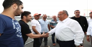 Başkan Hasan Can Galibiyet Sonrası Ümraniyesporlu Futbolcularla Bir Araya Geldi