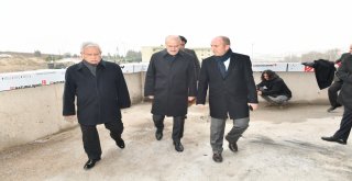 Başkan Kafaoğlu  , Teknokent binasının inşaatında incelemelerde bulundu
