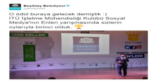 Beşiktaş Belediyesi’ne İTÜ’den Ödül!