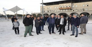 Başkan Atilla 'Ofis Meydanı' çalışmasını denetledi