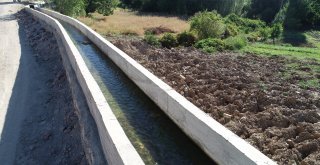Tarımsal sulama kanal çalışmaları devam ediyor
