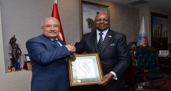 Ruanda Ankara Büyükelçisi?nden Başkan Kocamaz?a Ziyaret