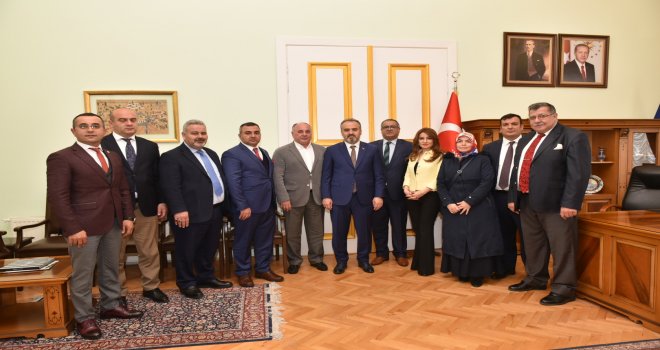 Azeri işadamlarından Başkan Aktaş'a ziyaret