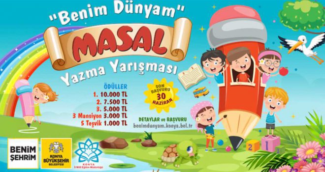 Konya Büyükşehir'den Çocuklara Yönelik Masal Yazma Yarışması
