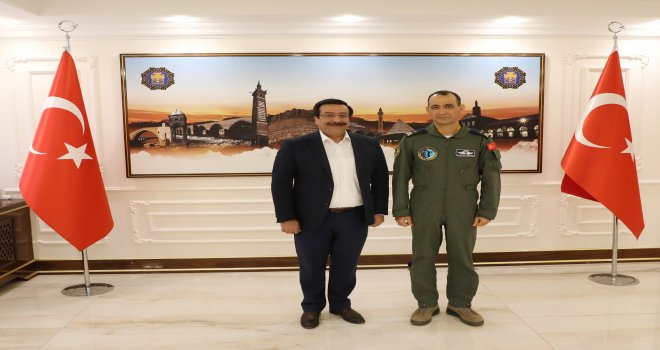 8. Ana Jet Üssü Komutanı Kottaş'tan Başkan Atilla'ya veda ziyareti