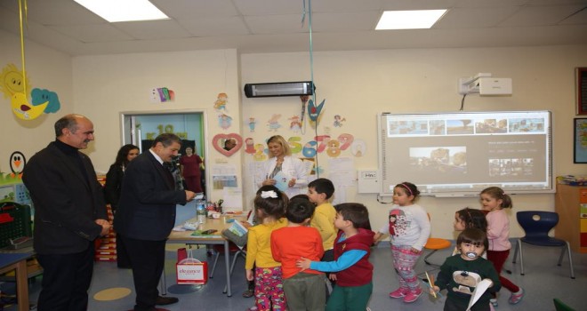 Belediye Başkanı Cemal Akın'ndan okul ziyaretleri