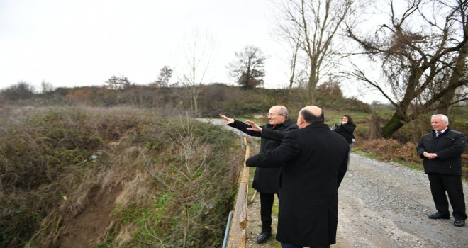 Başkan Zekai Kafaoğlu İvrindi ilçesinde  köprü çalışmasını inceledi.