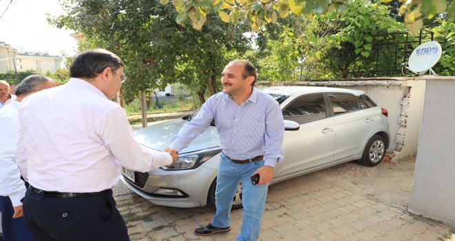 Başkan Hasan Can ve AK Parti Ümraniye İlçe Başkanı Av. Mahmut Eminmollaoğlu Ümraniyeli Davut Koç’u Ziyaret Etti