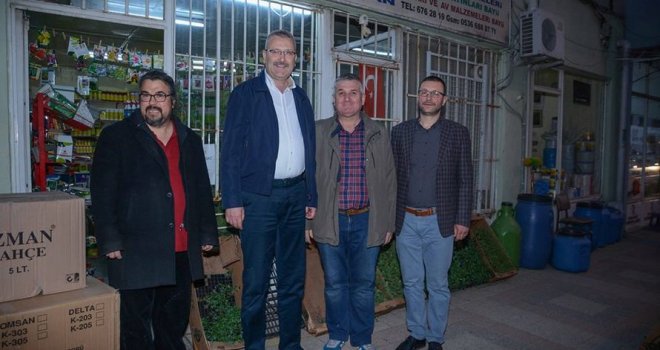 Ali Özkan, esnaf ziyaretlerine devam ediyor