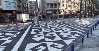 Sanat eseri gibi yaya geçidi İzmir’de öncelik yayaların güvenliği