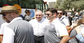 BAŞKAN ÇAĞLAYAN HALKOYUNLARI EKİBİNİ ROMANYA'YA UĞURLADI