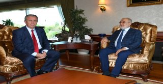 BAŞKAN YAVAŞ'A TEMEL KARAMOLLAOĞLU'NDAN ZİYARET