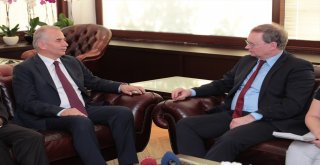 AB Büyükelçisi Berger'den Başkan Osman Zolan'a ziyaret