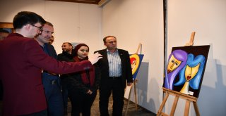 Filistinli Mattar Ve İnegöllü Baktimur’un “Barış” Sergisi Müzede Görücüye Çıktı