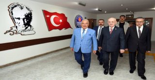 TBMM Başkanı İsmail Kahraman'dan Başkan Kocamaz'a Ziyaret