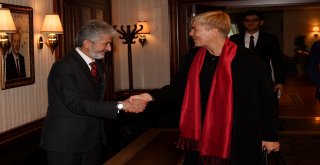 KATHARINA LUMPP'TAN BAŞKAN TUNA'YA ZİYARET