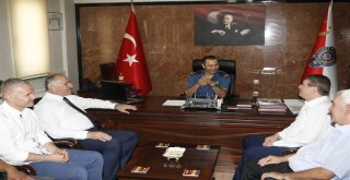 YENİ EMNİYET MÜDÜRÜNE HAYIRLI OLSUN ZİYARETİ
