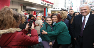 'TOPUKLU EFE'YLE AYDIN'IN FATİH'İ'NE SEVGİ SELİ