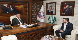 BAŞKAN ÇAĞLAYAN TÜGVA YÖNETİMİNİ AĞIRLADI