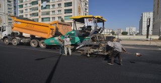 Mezopotamya Caddesi’ne 7 bin 121 ton asfalt serildi