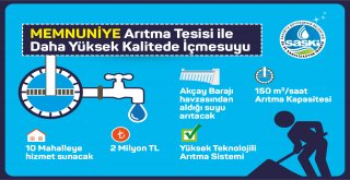 Memnuniye İçmesuyu Arıtma Tesisi devrede