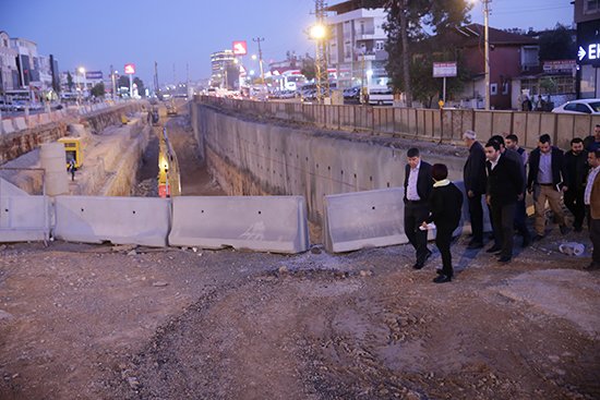 Başkan Türel, 3. Etap Raylı Sistem çalışmalarını inceledi