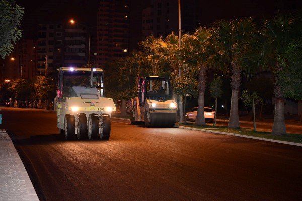 Gece-Gündüz Asfalt Mesaisi