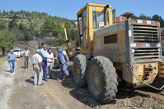 Akseki Bucakkışla grup yolu yenileniyor
