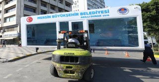 Büyükşehirden Mersine Klimalı Akıllı Duraklar
