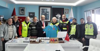 ŞEHİTLERE SAYGI SÜRÜŞÜ ÖNCESİ TÜRKYILMAZ’A ZİYARET
