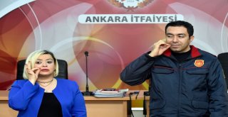 ANKARA İTFAİYESİ İŞARET DİLİNİ ÖĞRENİYOR