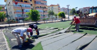 MUDANYA BELEDİYESİ SPOR TESİSLERİNİ YENİLİYOR