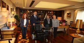 BAŞKAN KERİMOĞLU, ALS-MNH HASTASINI SEVİNDİRDİ