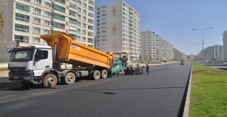 Mezopotamya Caddesi’ne 7 bin 121 ton asfalt serildi