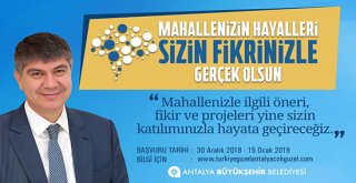 Büyükşehir Belediye Başkanı Menderes Türel Antalya'yı Antalyalılarla yönetiyor