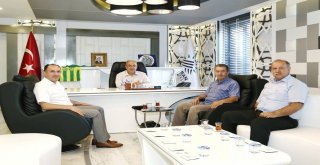 KENT KONSEYİ VE KYK YETKİLİLERİNDEN BAŞKANIMIZA ZİYARET