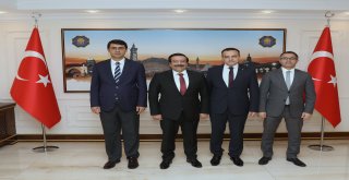Kaymakamlardan Başkan Atilla'ya ziyaret