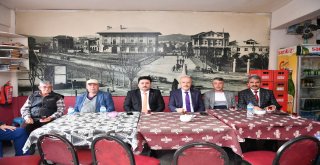 Balıkesir'de başkanlar yol çalışmasını inceledi.