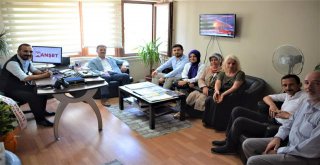 BAŞKAN YILMAZ'DAN GAZETECİLERE ZİYARET