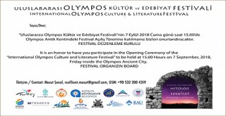 Olympos'ta kültür ve edebiyat şöleni