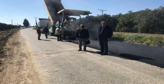 Çakış ve Hocalar yoluna sıcak asfalt