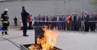ESKİ'DE YANGIN TATBİKATI YAPILDI