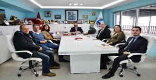 TÜRKİYE SAĞLIKLI KENTLER BİRLİĞİ’NDEN  BAŞKAN TÜRKYILMAZ’A ZİYARET