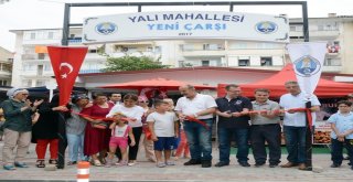 GÜZELYALI MİNİ ÇARŞILARI TÖRENLE HİZMETE AÇILDI