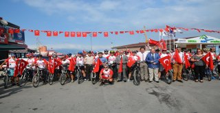 KURULUŞTAN KURTULUŞA BİSİKLET TURU, MUDANYA’DA TÜRK BAYRAKLARI VE ALKIŞLARLA KARŞILANDI!