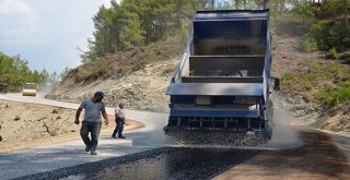Alanya Uzunöz yolu asfaltlanıyor
