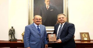 BARO BAŞKANI ÖZTEKİN'DEN BÜYÜKERŞEN'E VEDA ZİYARETİ